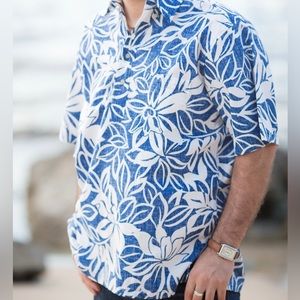 REYN SPOONER SHORT SLEEVE HAWAIIAN SHIRT
